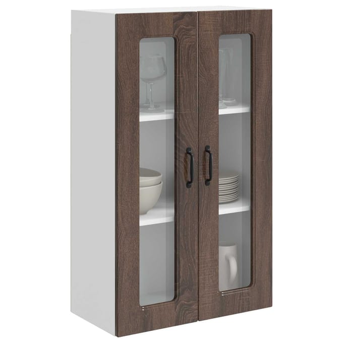 vidaXL - Vaatwasserpaneel - Kalmar - Bruin - Eiken - 60 - x - 31 - x - 100 - cm