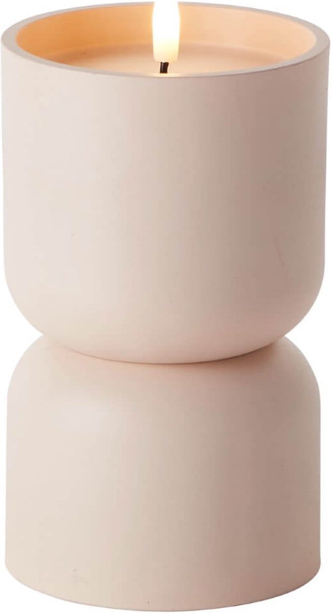 Kaarslampje Lovere crème 18,5cm - G80122/28