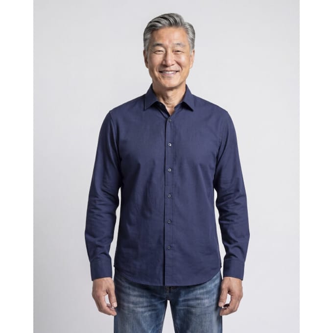 Campbell Casual overhemd donker