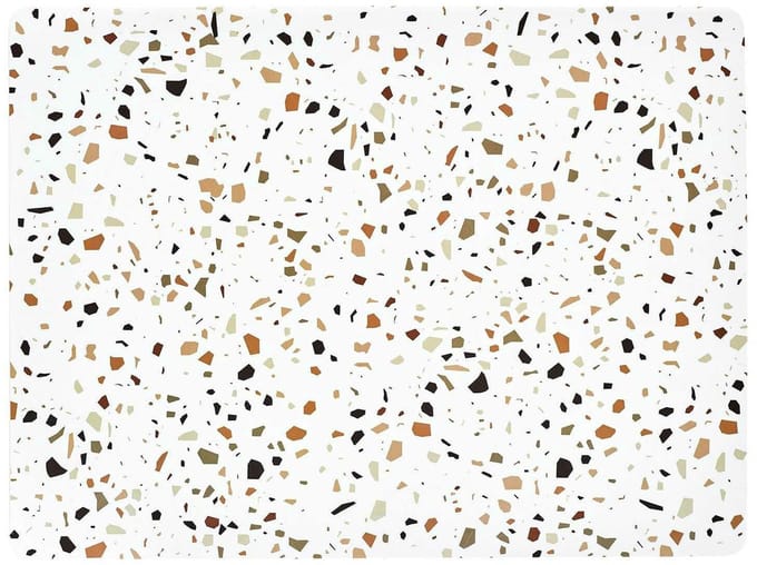 HowHomely NEPO Serie - Terrazzo Tafelmat - 40x30 cm - Modern Design - Gemakkelijk te Reinigen