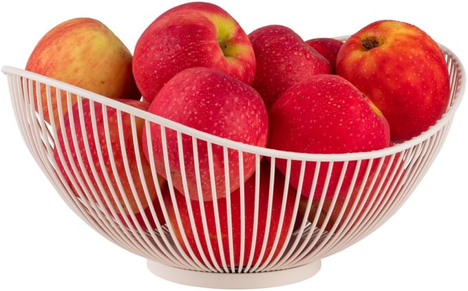 APS brood- en fruitmand SVART, ovaal, 295 x 255 mm, wit