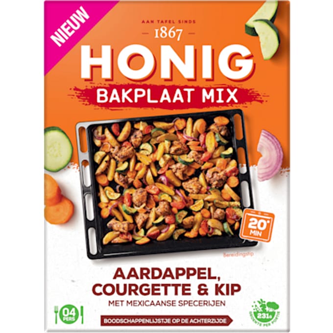 Bakplaat Mix Aardappel, Courgette & Ki