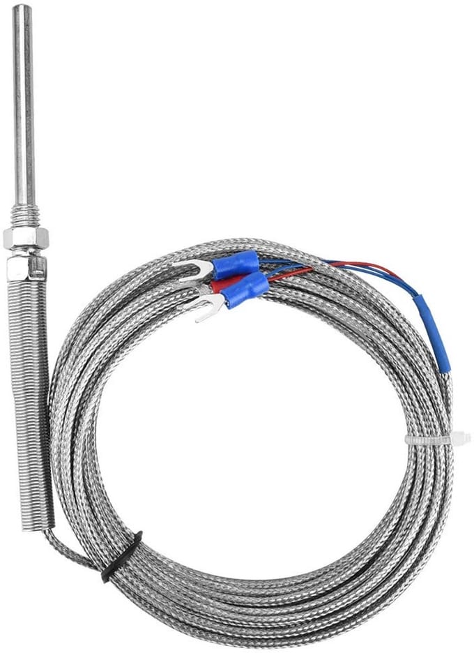 PT100 Temperatuursensor met M8 Schroefdraad voor Hoge Temperaturen 0-400℃