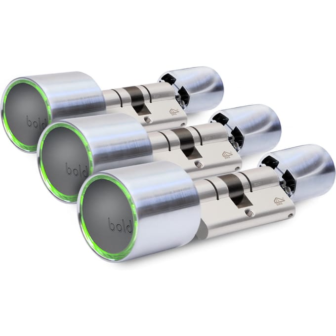 Bold Cilinder - Bold Smart Lock SX-33 - Slim deurslot - RVS - Zilver