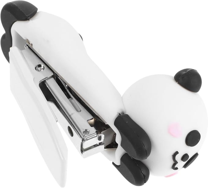 Panda Nietmachine - Mini Stapler - Papier Organiseren - Schattig Cartoon Ontwerp - 8x6 cm - Multi