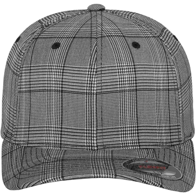 Urban Classics - Glen Flexfit pet - S/M - Zwart/Wit
