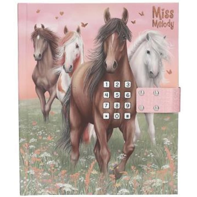 Miss Melody dagboek met code en geluid, motief 1 Dagboeken
