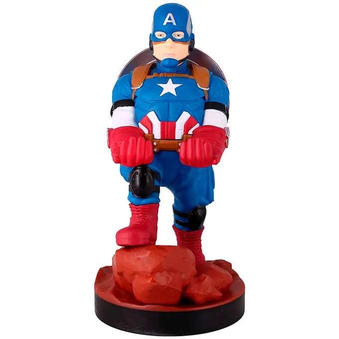 Cable Guy - Captain America telefoonhouder - game controller stand met usb oplaadkabel  8 inch