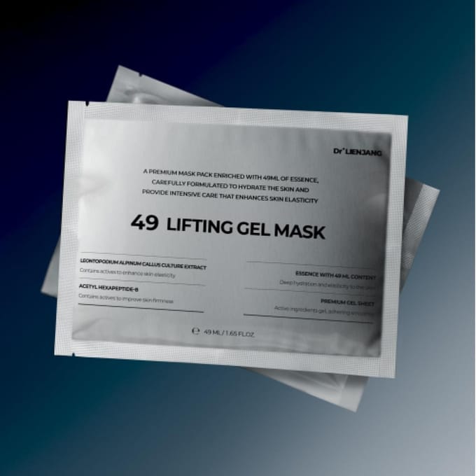 Lienjang Dr.r.n. 49 Masque Gel Lifting 1 Paquet 5 Feuilles FREE white