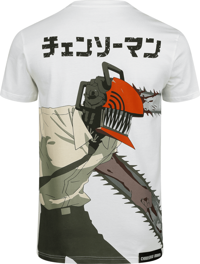 Chainsaw Man - Anime T-shirt - S tot XXL - voor Mannen - wit