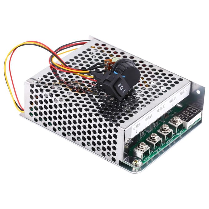 10V 55V 60A DC Motor Snelheidsregelaar Gouverneur Omkeerschakelaar Met Digitaal Display