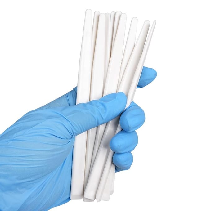 10 stuks Tandheelkundige Mengspatel Plastic Mengmes Voor Afdrukmateriaal Alginaat Cementpoeder Gips Gipsmenger