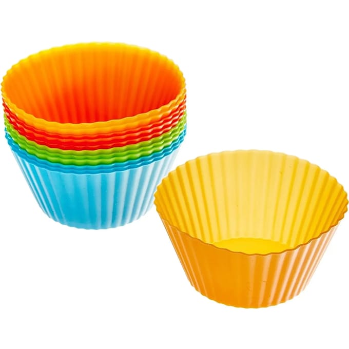 Set van 12 siliconen mallen Lacor Muffin