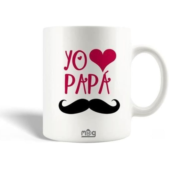 Mug en Céramique - MANIACASE - Yo Love Papa - Blanc - 30cl - Compatible lave-vaisselle