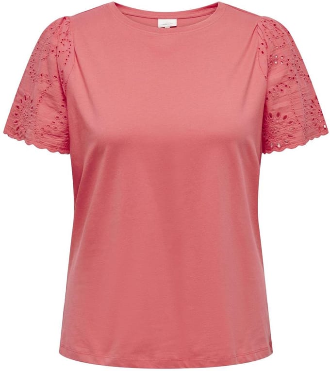 ONLY CARMAKOMA - CARIMMA LIFE SS EMB. TOP JRS - Dames - Blouses