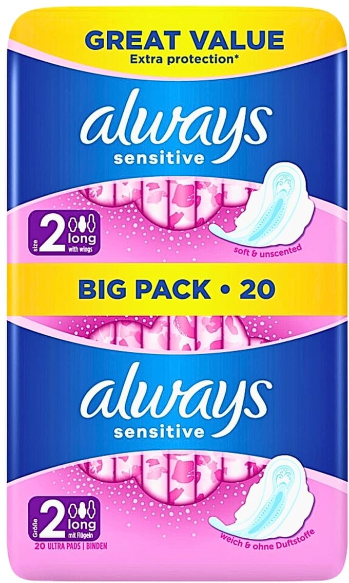 Always - Maandverband - Long - Sensitive - 20 Maandverband - 1 stuk
