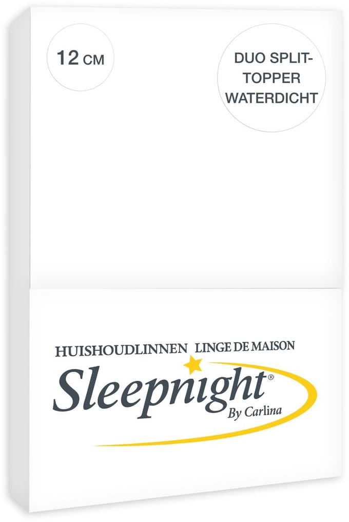 Sleepnight Puma Duo Split-Topper Matrasbeschermer Waterdicht Jersey 12 cm - 160 x 200 cm -