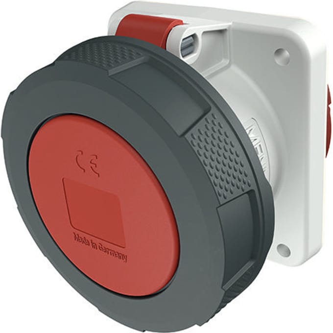 Mennekes CEE 63A 5P IP67 400V Paneelmontage Stopcontact - 1128A