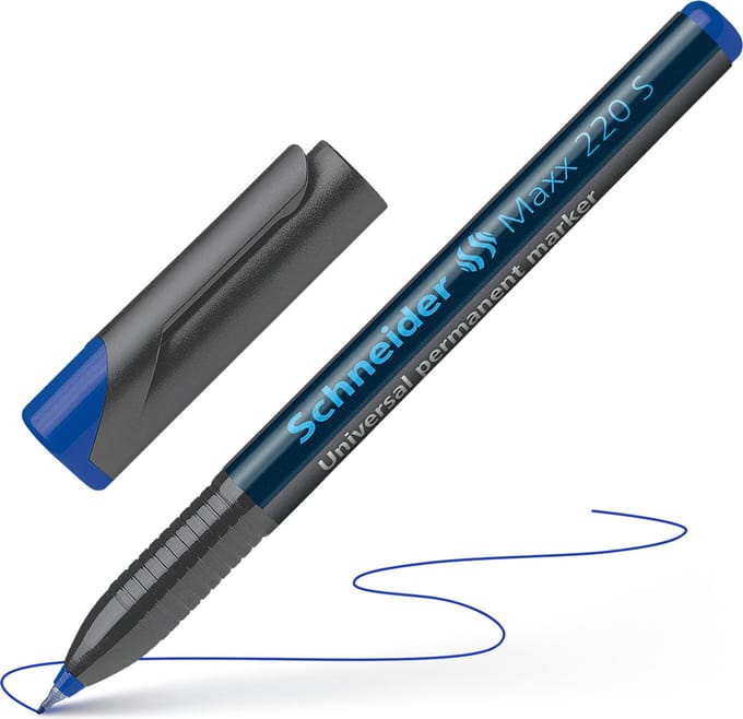 Schneider universele permanent marker - Maxx 220 - S - blauw - S-112403