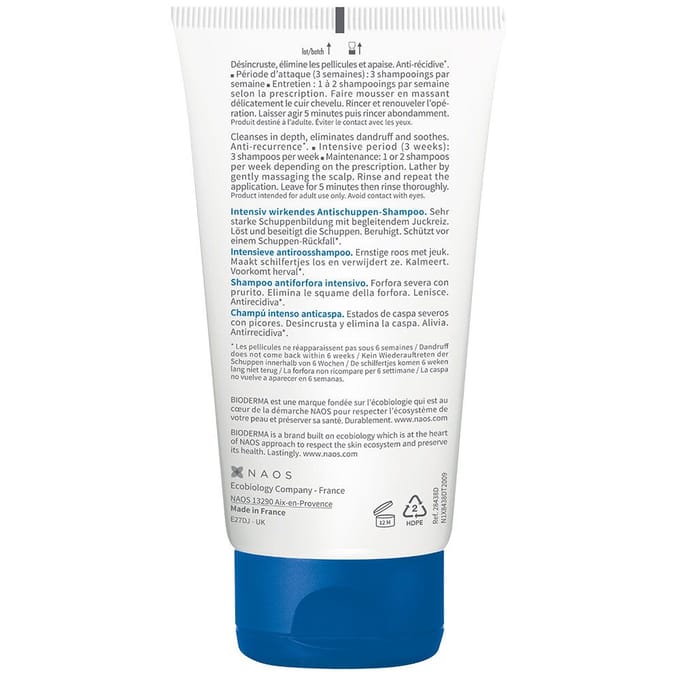 Bioderma Node Ds+ Anti Recurrence Antidandruff Shampoo 125ml