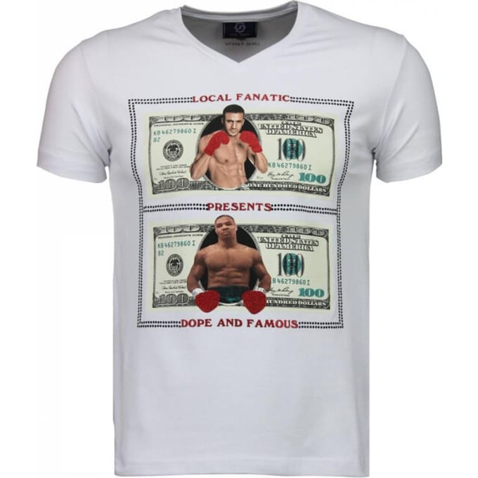 Local Fanatic Golden boy vs iron mike t-shirt