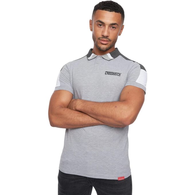 Crosshatch Heren Cramsures Poloshirt (Grijze Mergel)