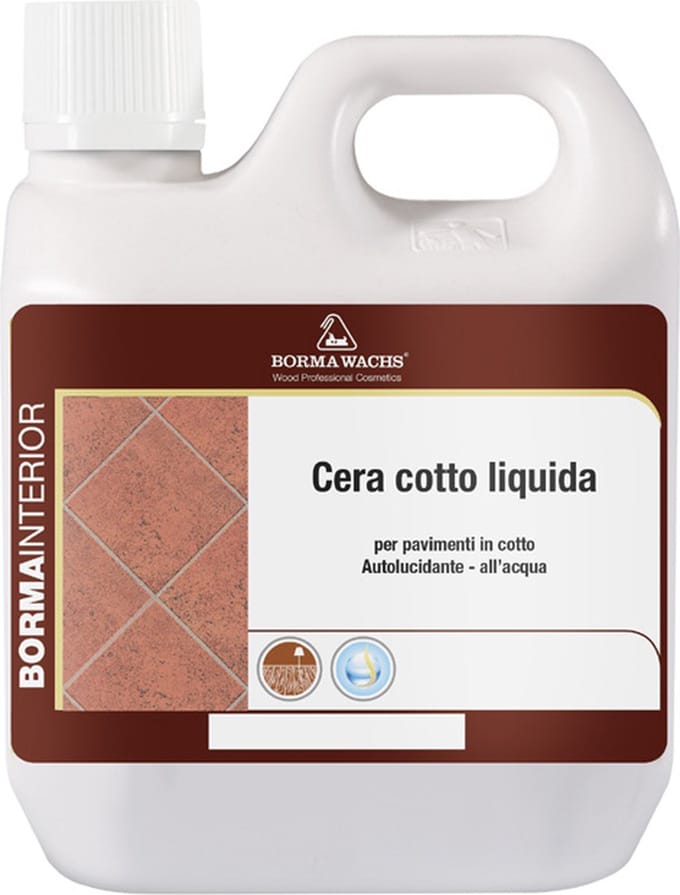 Borma Wachs Was voor terracotta en stenen vloeren op waterbasis - 1 liter