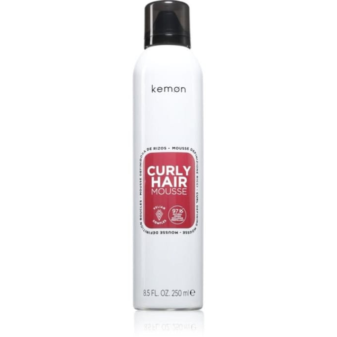 Kemon, Mousse Cheveux Bouclés, Mousse Coiffante, Volume, Moyenne, 250 ml