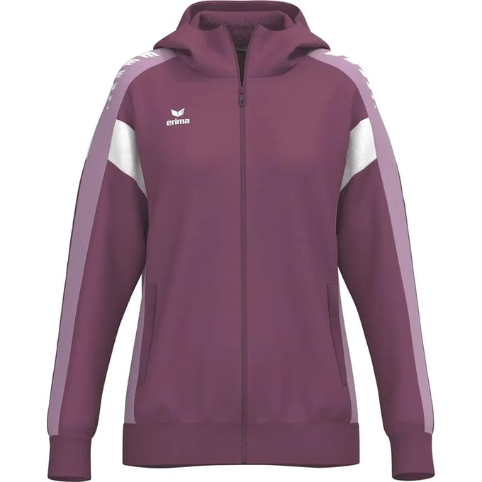 Erima Celebrate 125 Trainingsjack Met Capuchon Dames - Burgundy / Lavender | Maat: 34