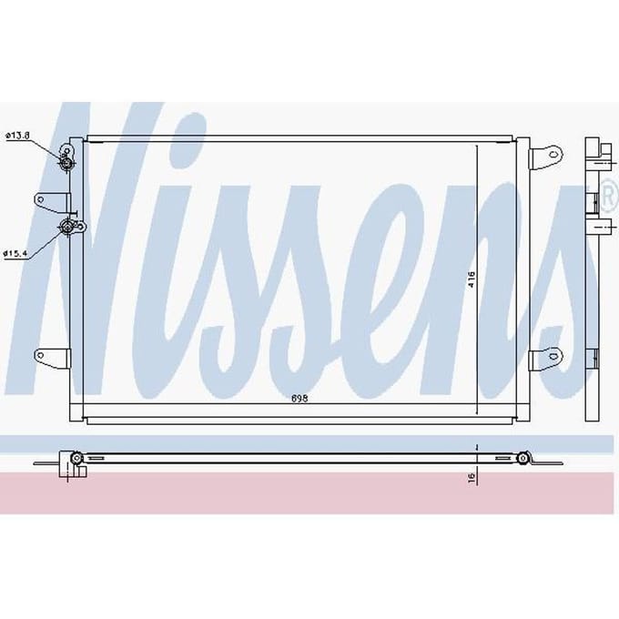 Condensator, airconditioning NISSENS 940491