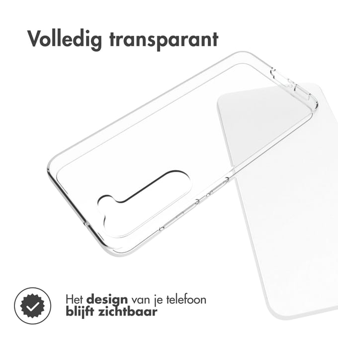 Accezz Hoesje - Geschikt voor Samsung Galaxy S23 - Clear Backcover - Transparant