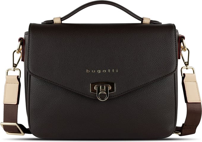 bugatti Schoudertas Ella Classic Bag Darkbrown Donkerbruin