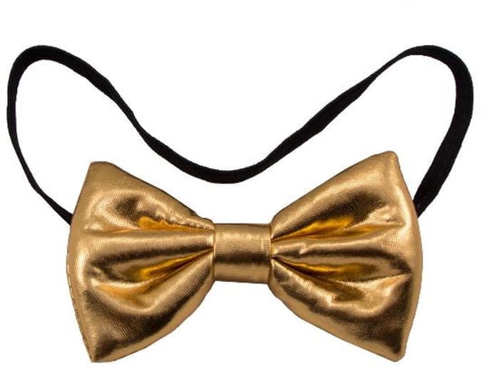 Folat - Strikje metallic goud