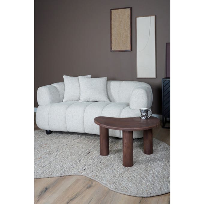 Bank Rocco Beige - 2 zits - Hotel Chique Stijl - Organisch