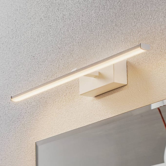 Fabas Luce LED wandlamp Nala, wit, breedte 50 cm