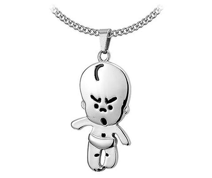 Montebello Ketting Fluss - 316L Staal - Popje - 17x35mm - 45cm