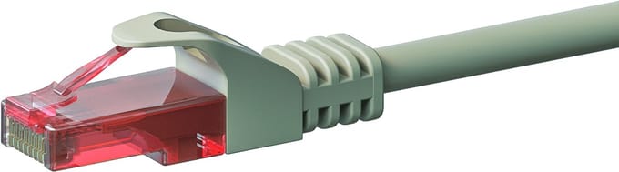 Danicom UTP CAT6 patchkabel - 30 meter grijs - 100% koper - netwerkkabel - internetkabel - UTP kabel - RJ45 - 1000 mbit/s