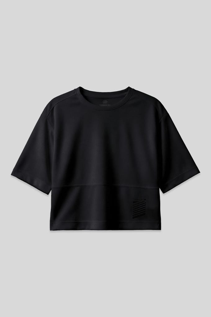 Overmaatse Polyester Crew Neck T-Shirt Met Pocket
