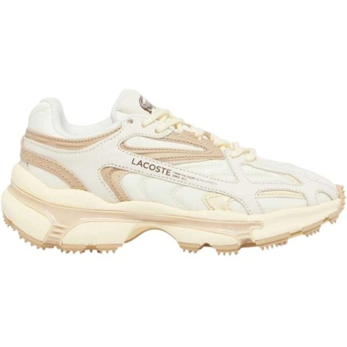 Lacoste Dames L003 2K24 Leren Sneakers (Off White)