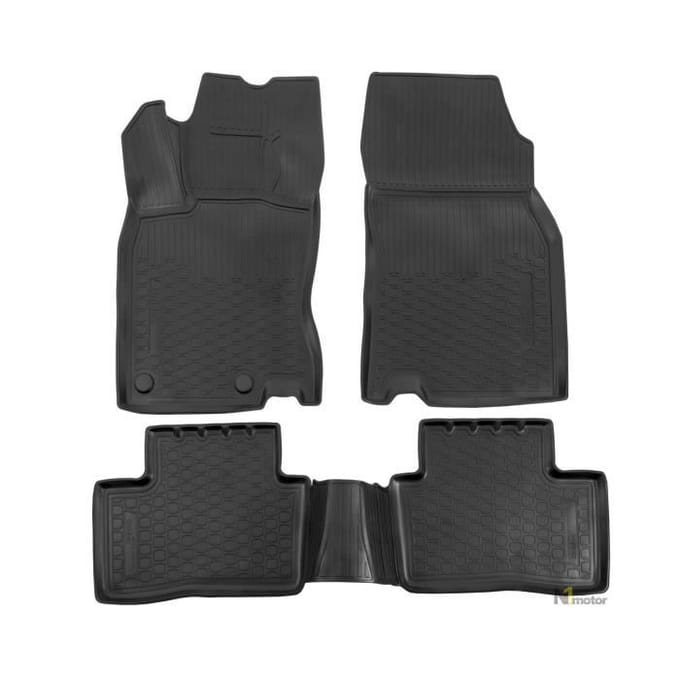 Doublures NORM | Tapis De Sol En Caoutchouc TPE Toutes Saisons Pour Renault Kadjar depuis 2015 noir