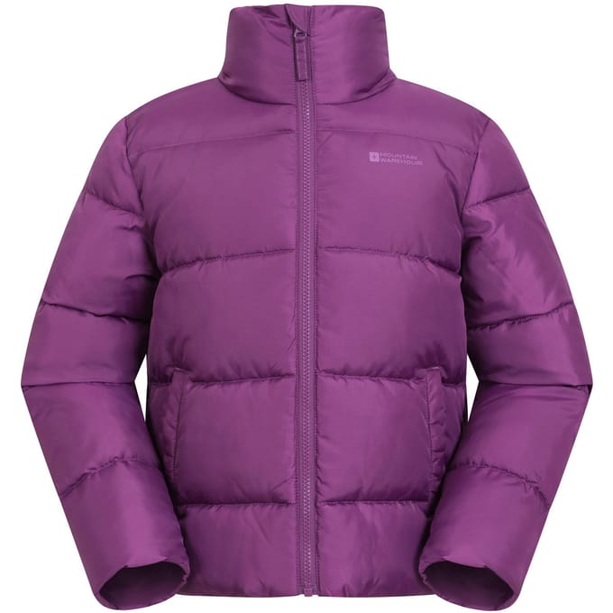 Mountain Warehouse Lottie Waterafstotend Gewatteerd Jasje voor Kinderen/Kinderen (Paars)