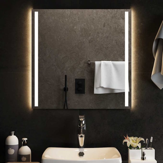 vidaXL - Badkamerspiegel - LED - 60x60 - cm