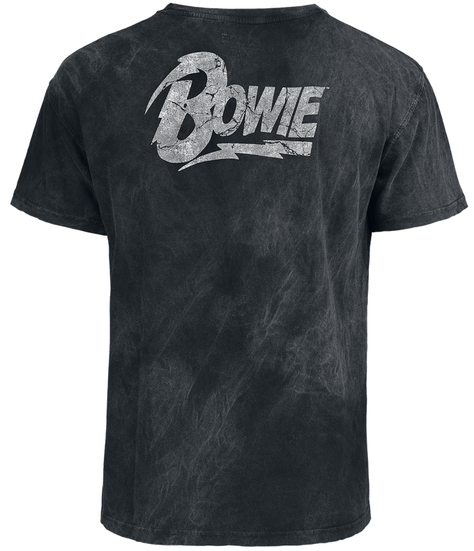 David Bowie Lightning Unisex T-shirt - zwart - M