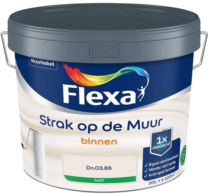 Flexa - Strak Op De Muur Binnen Mat - Dn.03.86 - Mengverf - 10 L