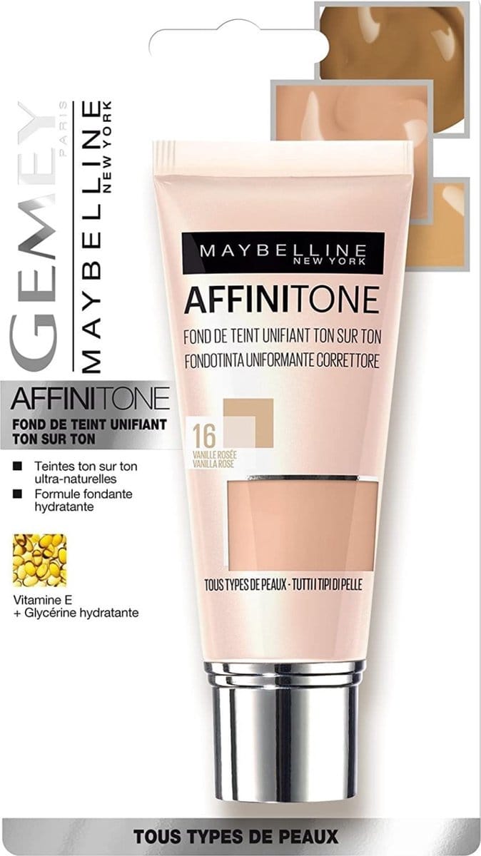 Maybelline Affinitone 30 ml Koker Crème 16 Vanilla Rose