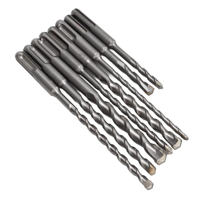 8 Stuks Hamerboor Bit Carbide Tip 2 Fluit Boorgereedschap Set Kit voor Beton