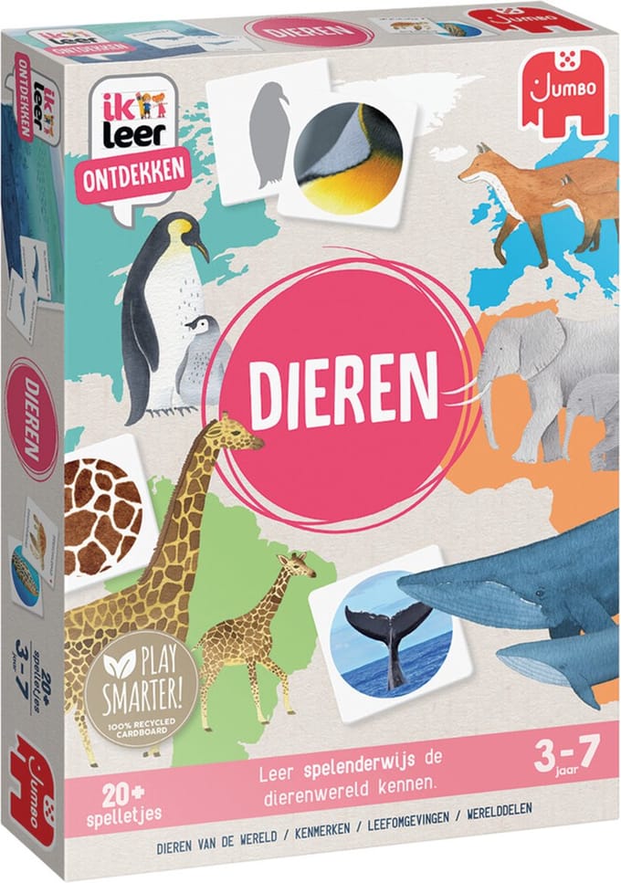 Jumbo - Ik Leer Ontdekken - Dieren - Educatief spel - Vanaf 3 tot 7 jaar