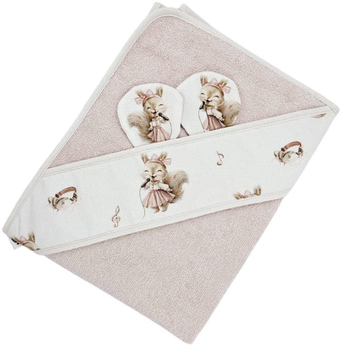 Bamboo bath cover SINGER/ROSE PINK