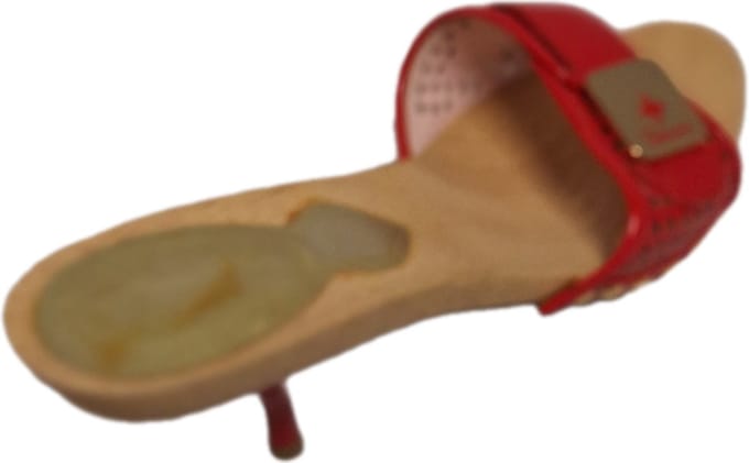 FIORUCCI-MUILTJE-WOODEN SOLE-LEDERLOOK UPPER-RED-36
