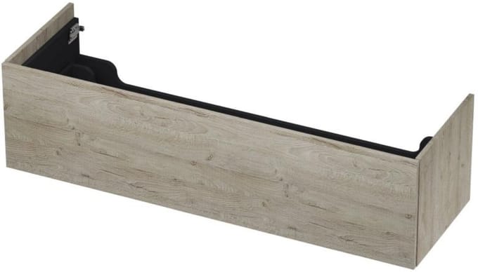 INK - Onderkast 1 Lade Push 2 Open Bestaande Uit - 1400x450x376 Mm - Greige Eiken